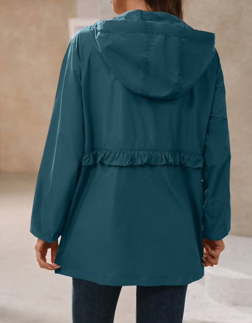 Load image into Gallery viewer, Ivy Lane Outdoor Waterproof Long Sleeve Hooded Windbreaker
