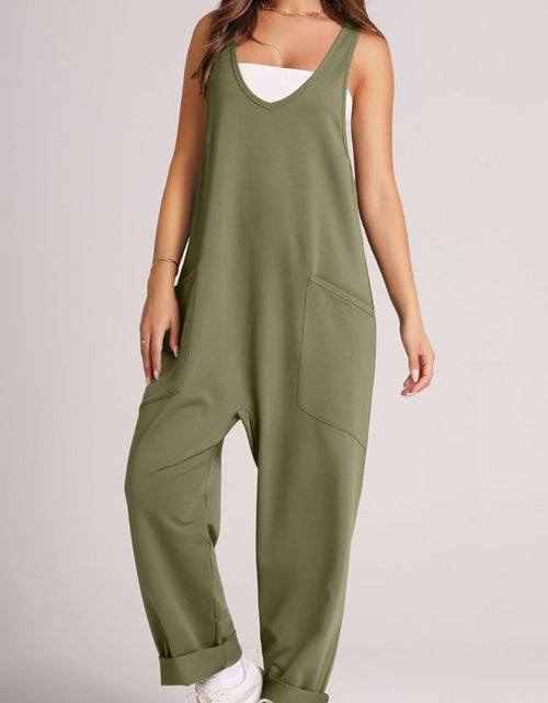 Load image into Gallery viewer, Lovelet Wide Strap Jumpsuit with Pockets
