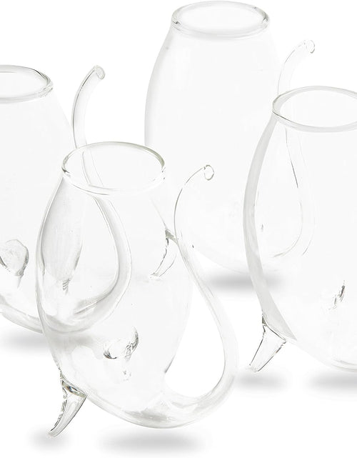 Load image into Gallery viewer, Crystal Port and Dessert Wine Sippers, Dry Sherry, Cordial, Aperitif &amp; Nosing Copitas Tasting Glass - Dinner Drink Glassware Glasses | Set of 4 - 3 oz Sipper | - The Wine Savant by The Wine Savant
