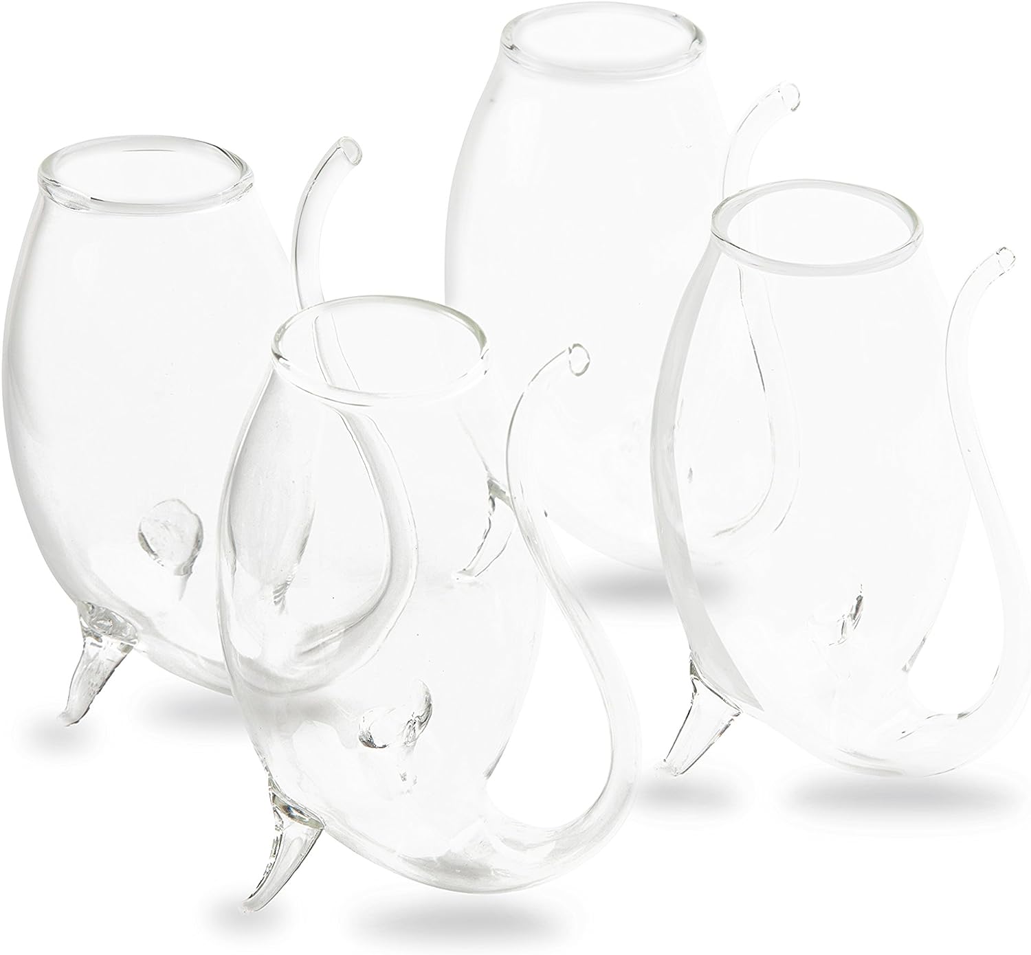 Crystal Port and Dessert Wine Sippers, Dry Sherry, Cordial, Aperitif & Nosing Copitas Tasting Glass - Dinner Drink Glassware Glasses | Set of 4 - 3 oz Sipper | - The Wine Savant by The Wine Savant