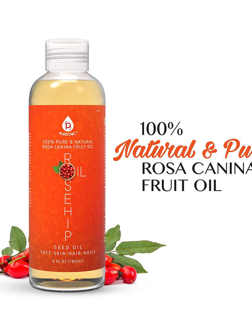 Load image into Gallery viewer, 100% Pure &amp; Natural Cold Pressed Premium Rosehip Seed Oil 6 Oz by Pursonic
