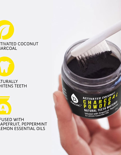 Load image into Gallery viewer, Activated Coconut Charcoal Powder Natural Teeth Whitener by Pursonic
