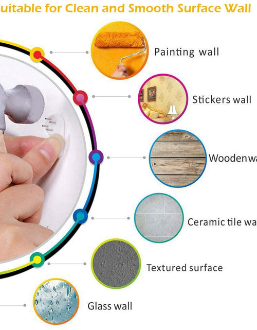 Load image into Gallery viewer, Family Picture Frames Collage Love 3D Stickers Wall Decor Decal with Two 4x6 Size Photo Frames for Bed Living Room Home Decorations by Js House
