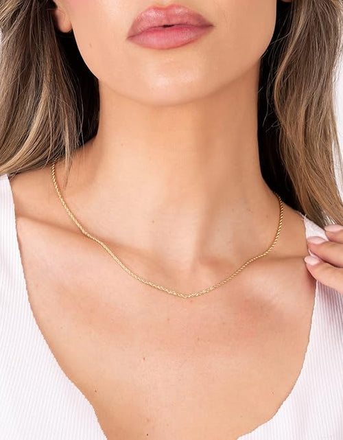 Load image into Gallery viewer, RMZ GOLD NYC 18K Gold Rope Chain Necklace - Made In Brazil
