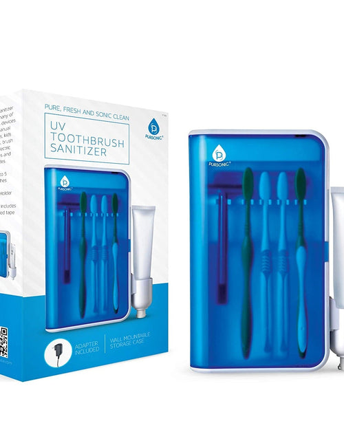 Load image into Gallery viewer, UV Family Toothbrush Sanitizer with AC Adapter by Pursonic
