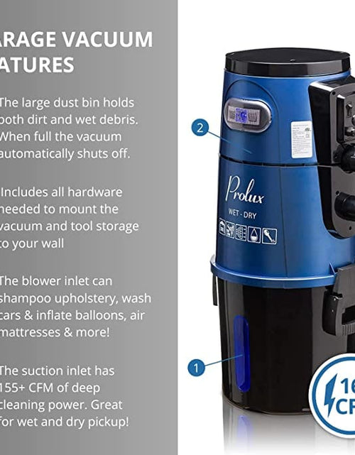 Load image into Gallery viewer, Blue Prolux Wet/Dry Garage Vacuum, Shampooer, Blower and Detailer by Prolux Cleaners
