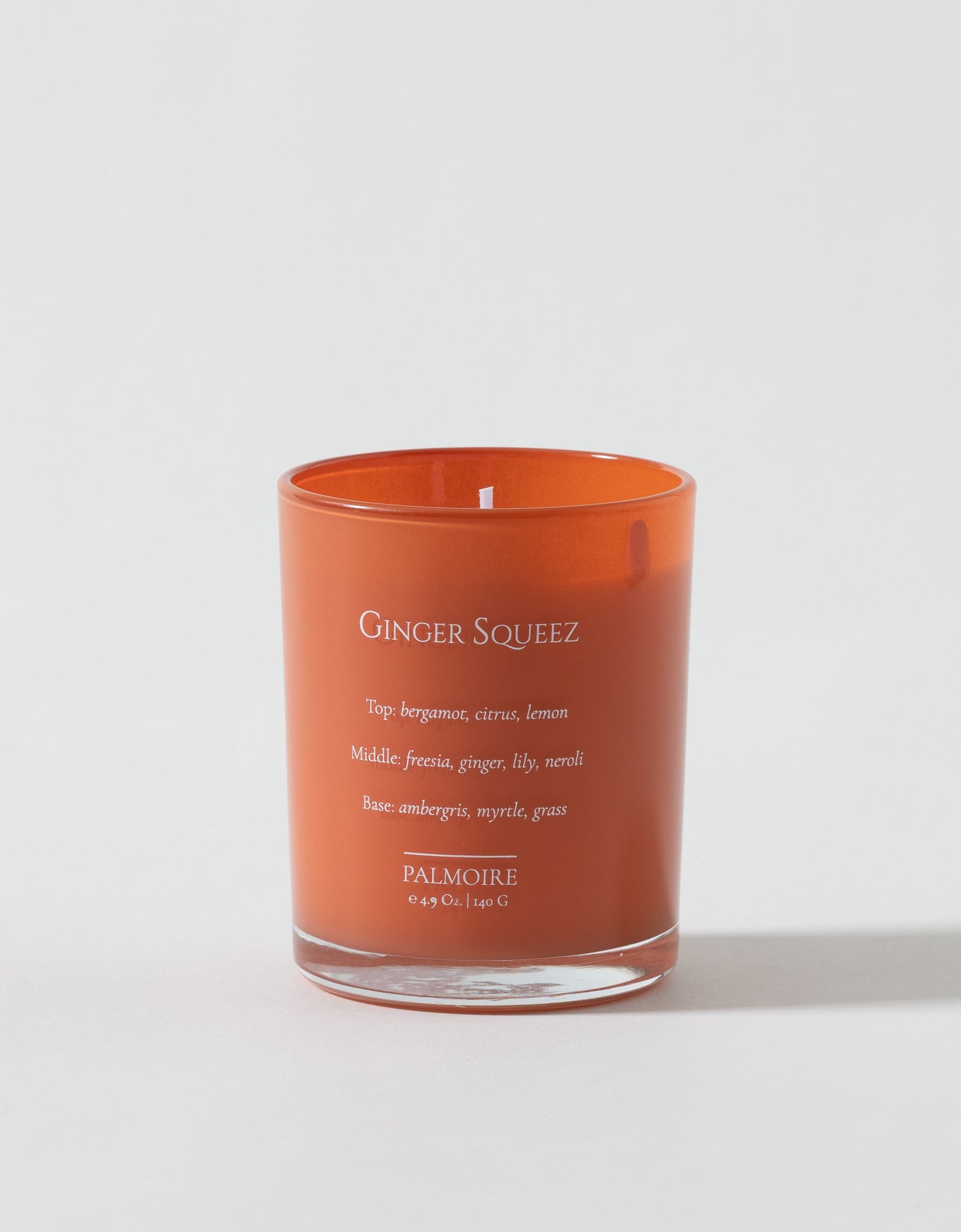 Ginger Squeez Soy Wax Candle by PALMOIRE