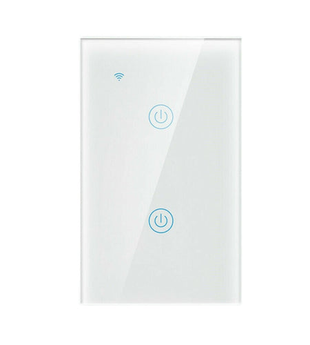 1/2/3/4 Gang WiFi Smart Wall Touch Light Switch Glass Panel For Alexa/Google APP