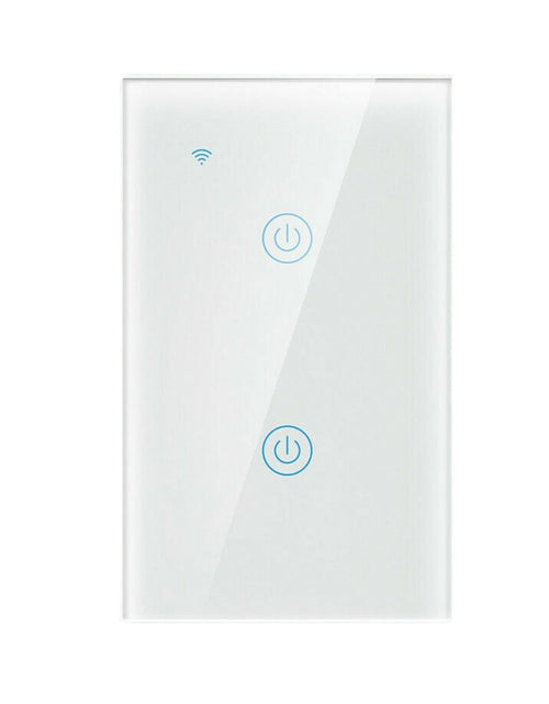 Load image into Gallery viewer, 1/2/3/4 Gang WiFi Smart Wall Touch Light Switch Glass Panel For Alexa/Google APP
