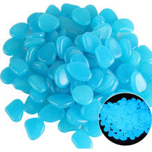Load image into Gallery viewer, 300PCS Glow in The Dark Pebbles Garden Glowing Rocks Fish Tank Luminous Stones
