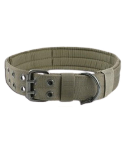 2" Wide Tactical Heavy Duty Nylon Large Dog Collar K9 Military With Metal Buckle