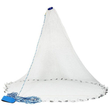 Load image into Gallery viewer, 6/8/10/12/16FT Fishing Cast Net Bait Easy Throw Hand Cast Strong Nylon Mesh USA
