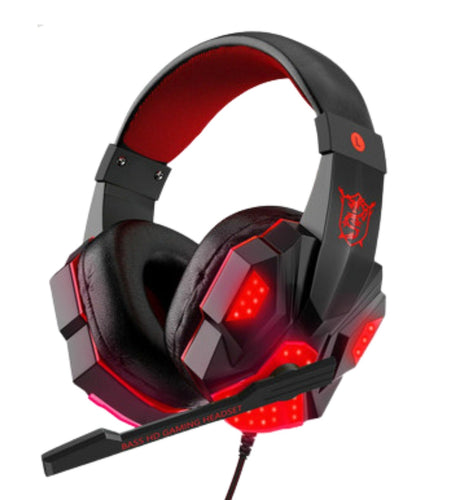 3.5mm Gaming Headset Mic LED Headphones Stereo Bass Surround For PC PS4 Xbox One
