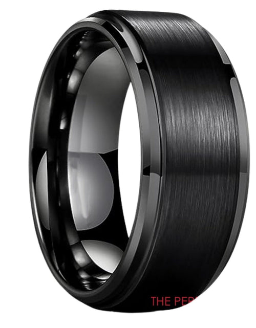 Load image into Gallery viewer, Tungsten Carbide Wedding Band Ring Brushed Silver Mens Jewelry Size 5-17 + Half
