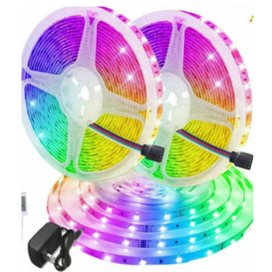 Load image into Gallery viewer, 32FT LED Strip Lights Remote Control Bedroom Waterproof for Indoor Outdoor Use
