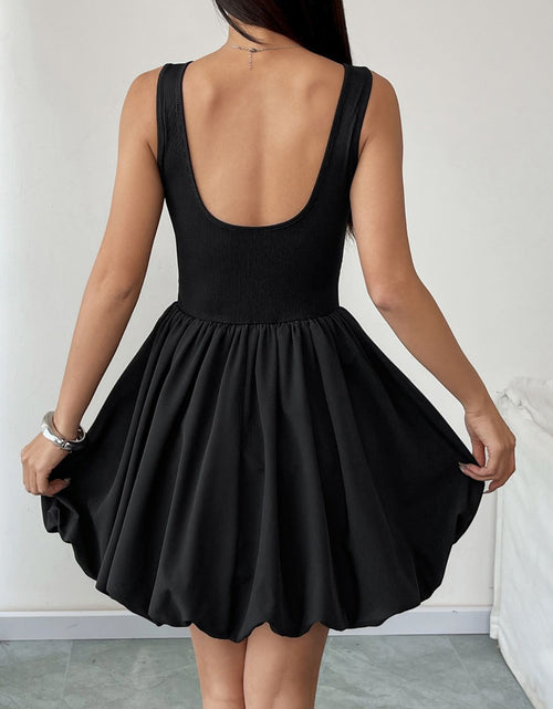 Load image into Gallery viewer, Perfee Ruched Sleeveless Mini Dress
