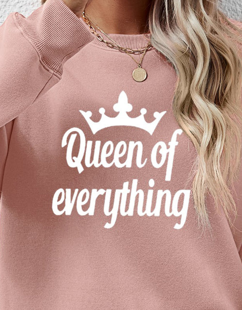 Load image into Gallery viewer, QUEEN OF EVERYTHING Round Neck Sweatshirt
