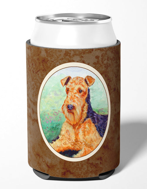 Load image into Gallery viewer, Airedale Terrier Can or Bottle Hugger 7239CC by Caroline's Treasures
