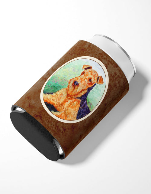 Load image into Gallery viewer, Airedale Terrier Can or Bottle Hugger 7239CC by Caroline's Treasures
