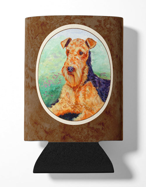 Load image into Gallery viewer, Airedale Terrier Can or Bottle Hugger 7239CC by Caroline's Treasures
