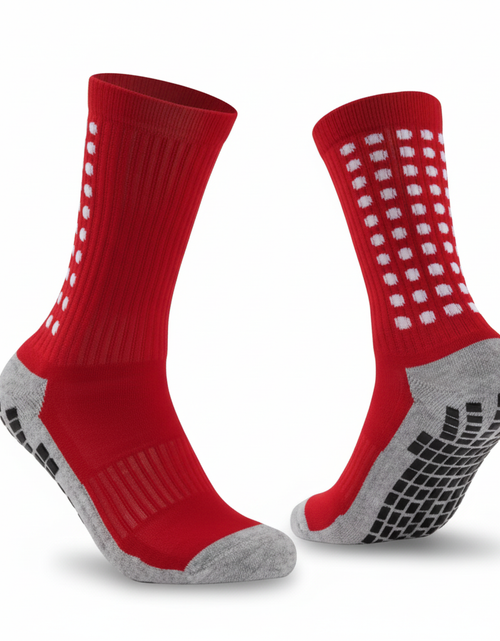 Load image into Gallery viewer, 3 Pair Sport Socks Anti Slip W/ Grip Soccer Men Football Basketball Sock Premium
