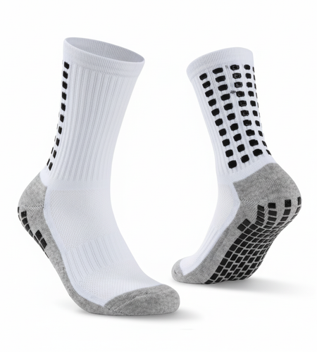 3 Pair Sport Socks Anti Slip W/ Grip Soccer Men Football Basketball Sock Premium