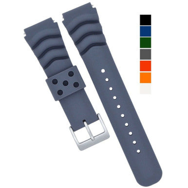 Load image into Gallery viewer, 18mm 20mm 22mm Soft Silicone Watch Band Divers Replacement Strap Quick Release
