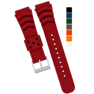 Load image into Gallery viewer, 18mm 20mm 22mm Soft Silicone Watch Band Divers Replacement Strap Quick Release
