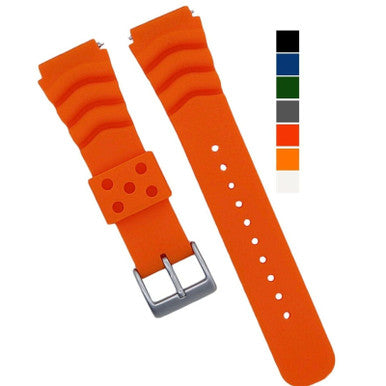 Load image into Gallery viewer, 18mm 20mm 22mm Soft Silicone Watch Band Divers Replacement Strap Quick Release
