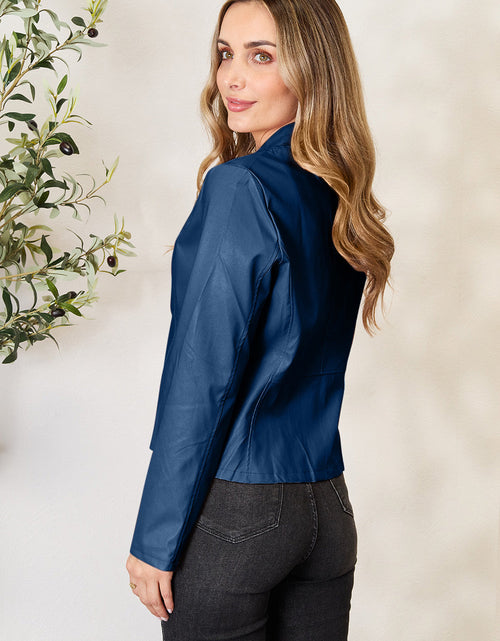 Load image into Gallery viewer, Mock Neck Zip Up Jacket
