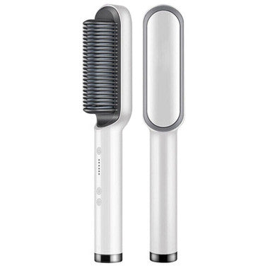 Load image into Gallery viewer, Hair Straightener Brush Straightening Curler Hot Comb Electric Adjustable Heat
