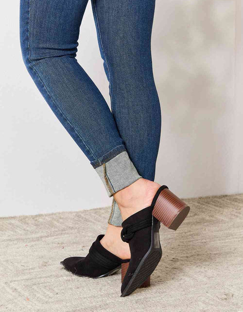 Load image into Gallery viewer, East Lion Corp Pointed-Toe Braided Trim Mules
