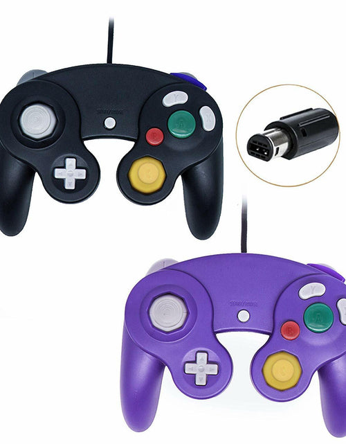 Load image into Gallery viewer, 2 Pack Wired NGC Controller Gamepad for Nintendo GameCube GC &amp; Wii U Console USA
