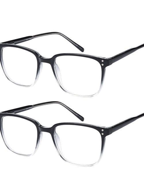 Load image into Gallery viewer, 2 PK Unisex Blue Light Blocking Reading Glasses Computer Readers For Men Women
