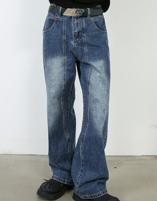 Load image into Gallery viewer, Men's Wide Straight Leg Jeans
