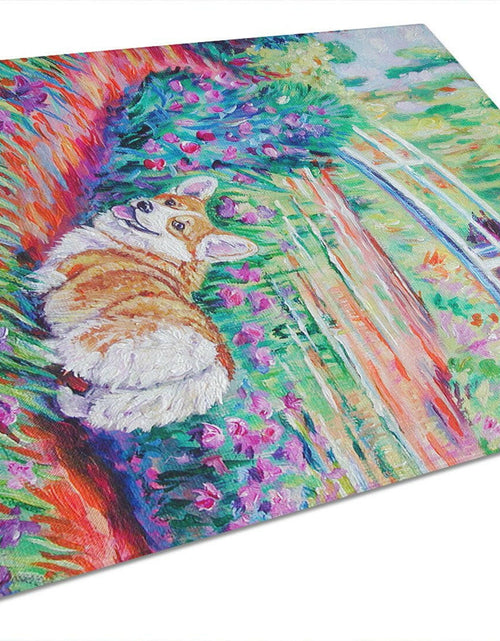 Load image into Gallery viewer, Corgi Footbridge Glass Cutting Board Large 7298LCB by Caroline's Treasures
