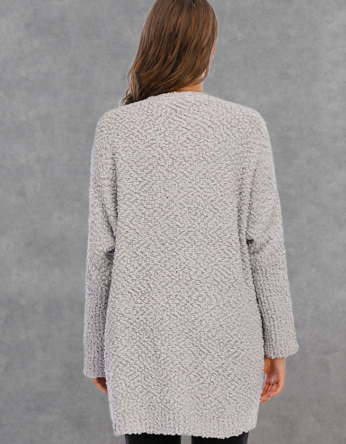 Load image into Gallery viewer, Angel Wings Pocketed Open Front Long Sleeve Cardigan
