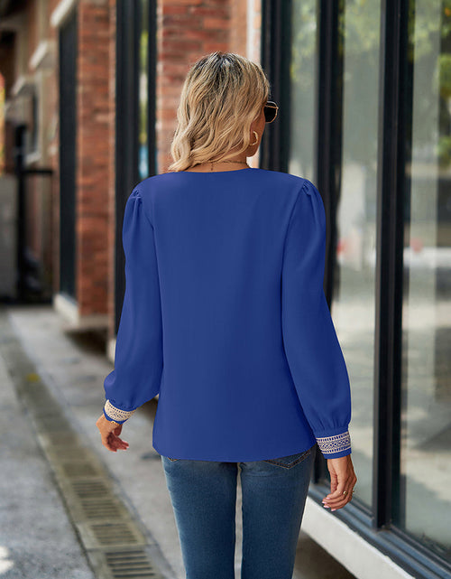 Load image into Gallery viewer, V-Neck Long Sleeve Blouse
