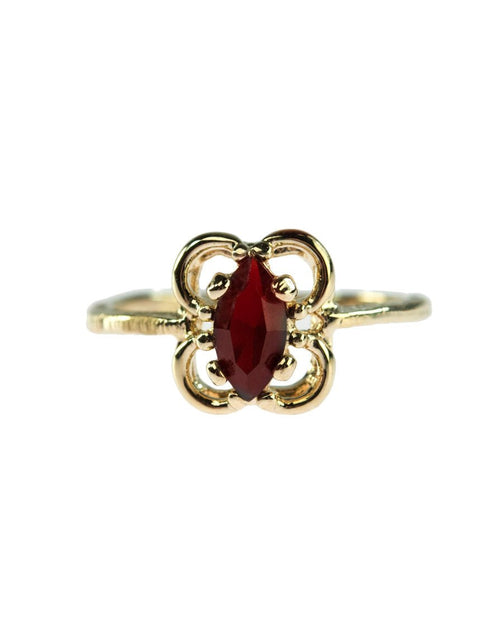 Load image into Gallery viewer, Vintage Jewelry Marquise Cut Jet Black Crystal Cocktail Ring in 18k White Gold Electroplate by PVD Vintage Jewelry
