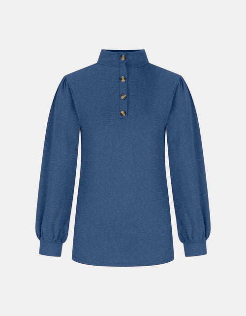 Load image into Gallery viewer, Full Size Mock Neck Long Sleeve T-Shirt
