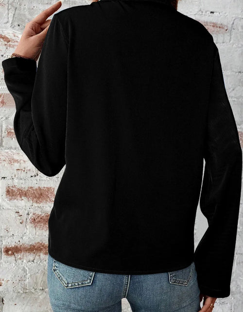 Load image into Gallery viewer, Pocketed Zip Up Collared Neck Long Sleeve Jacket

