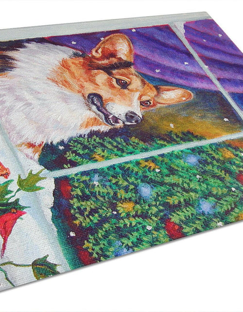 Load image into Gallery viewer, Corgi Christmas Window Glass Cutting Board Large 7305LCB by Caroline's Treasures
