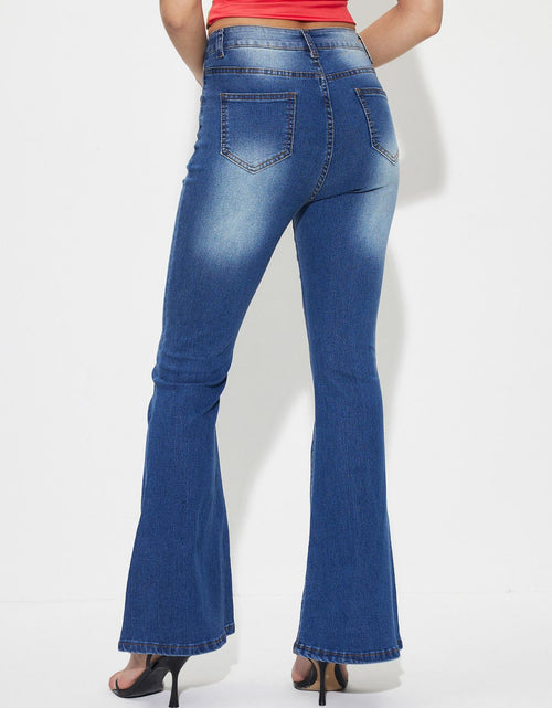 Load image into Gallery viewer, Mid-Rise Waist Bootcut Jeans
