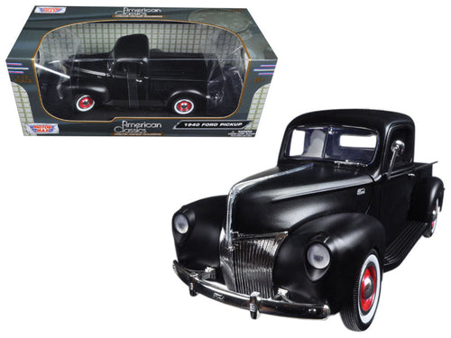Load image into Gallery viewer, 1940 Ford Pickup Matt Black 1/18 Diecast Model Car by Motormax
