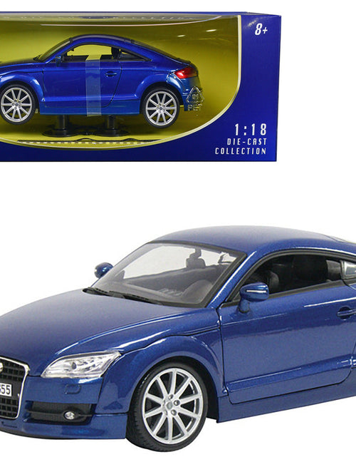Load image into Gallery viewer, 2007 Audi TT Blue 1/18 Diecast Car Model by Motormax
