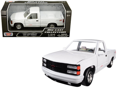 Load image into Gallery viewer, 1992 Chevrolet 454 SS Pickup Truck White 1/24 Diecast Model Car by Motormax
