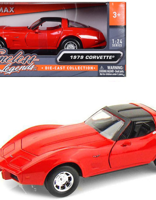 Load image into Gallery viewer, 1979 Chevrolet Corvette Red 1/24 Diecast Model Car by Motormax
