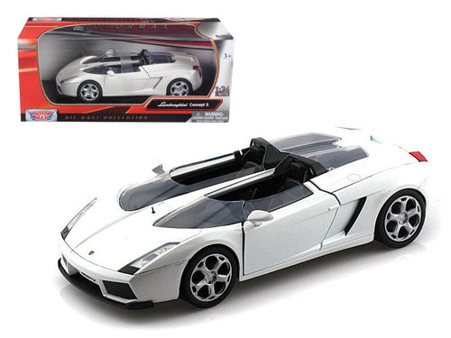 Load image into Gallery viewer, Lamborghini Concept S White 1/24 Diecast Car Model by Motormax
