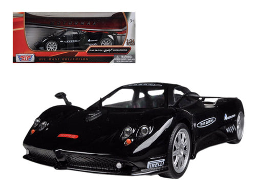 Load image into Gallery viewer, Pagani Zonda F Nurburgring Black 1/24 Diecast Car Model by Motormax
