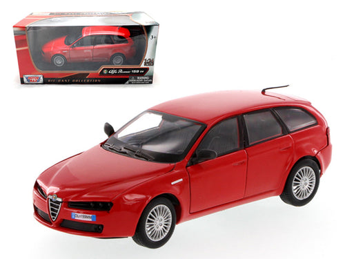 Load image into Gallery viewer, Alfa Romeo 159 SW Red 1/24 Diecast Car Model by Motormax

